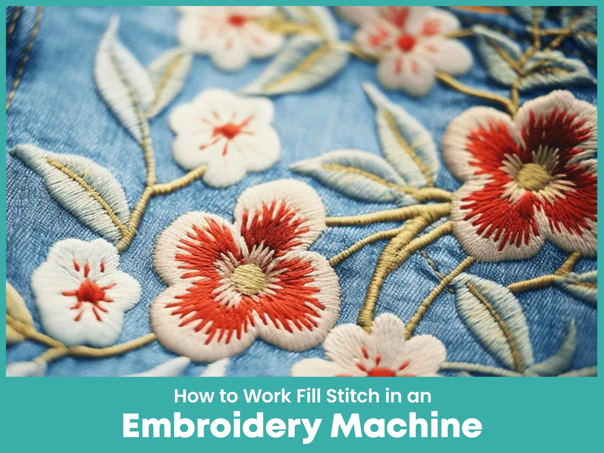 How to Work Fill Stitch in an Embroidery Machine?