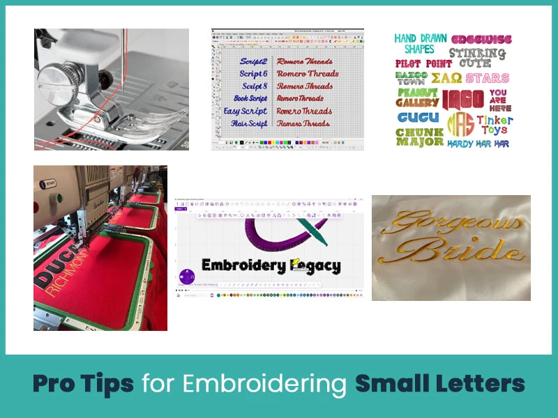 Pro Tips for Embroidering Small Letters