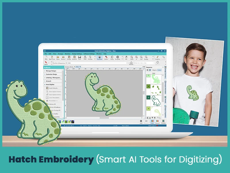 Hatch Embroidery (Smart AI Tools for Digitizing)