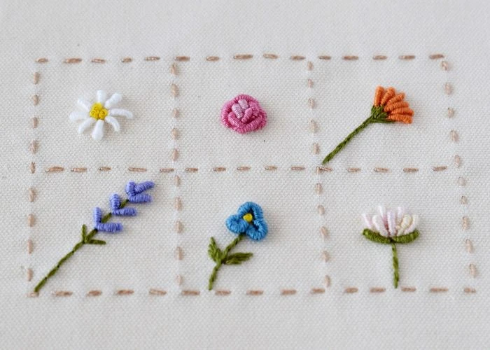 Embroidery Stitches for Small Flowers