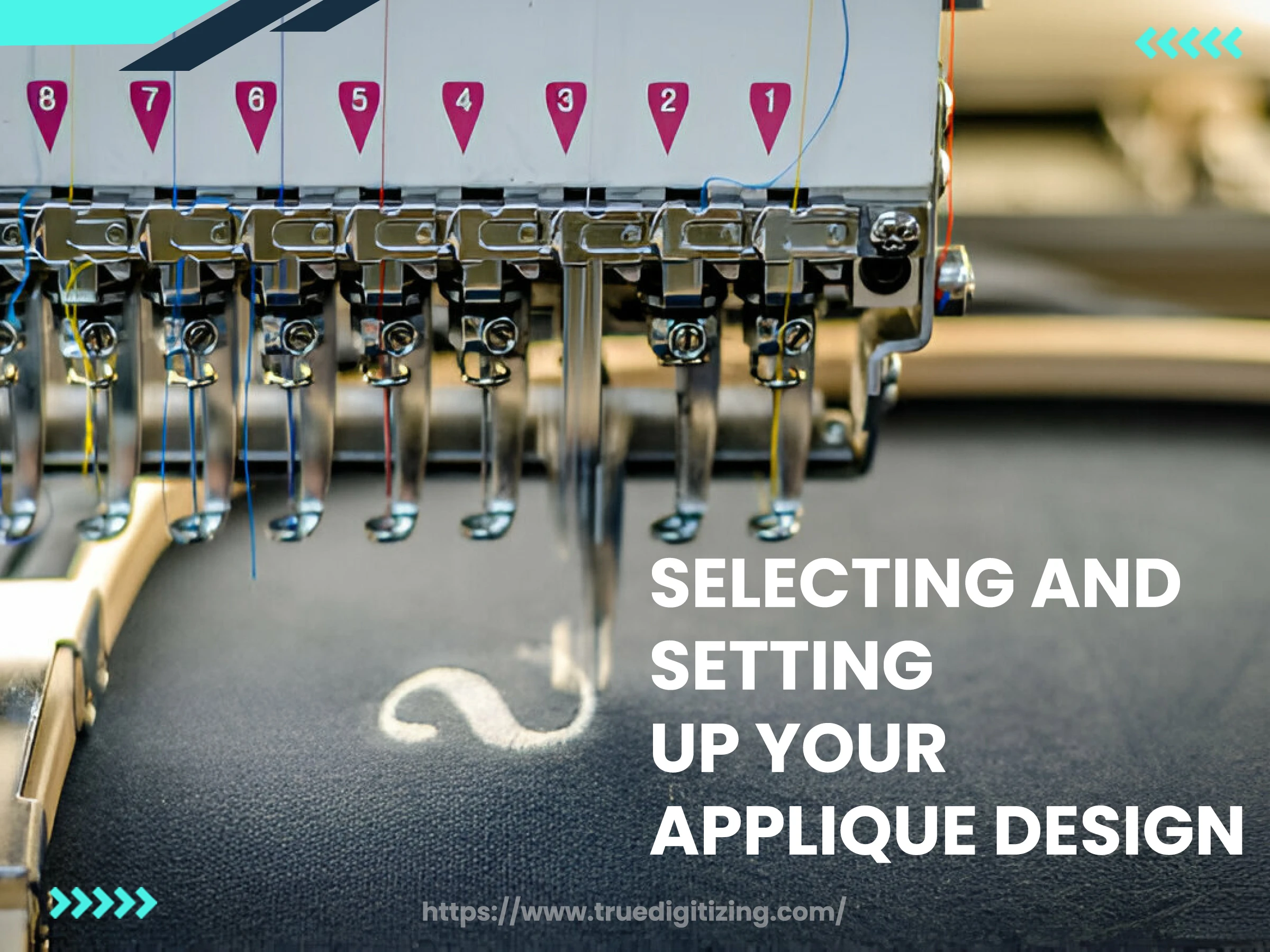 Setting Applique Stops on Multi-Needle Machines