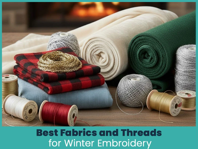 Best Fabrics and Threads for Winter Embroidery