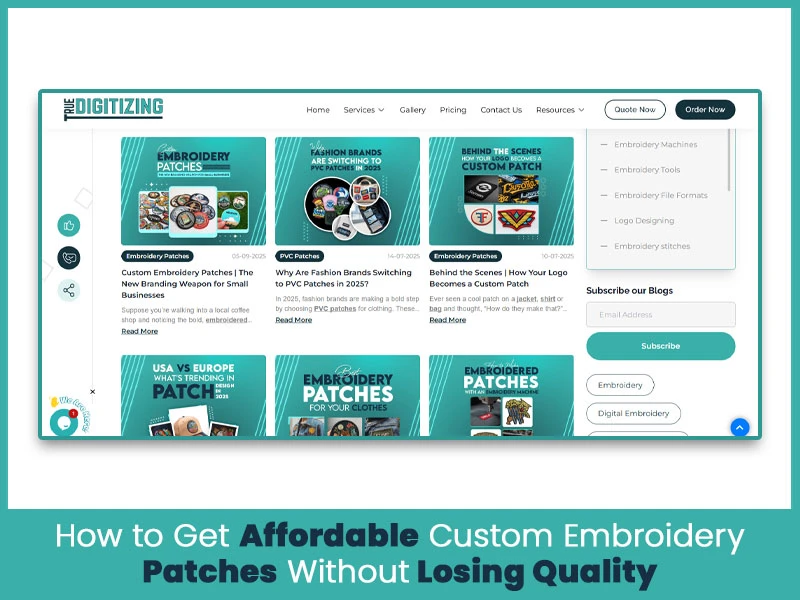 How to Get Affordable Custom Embroidery Patches Without Losing Quality?