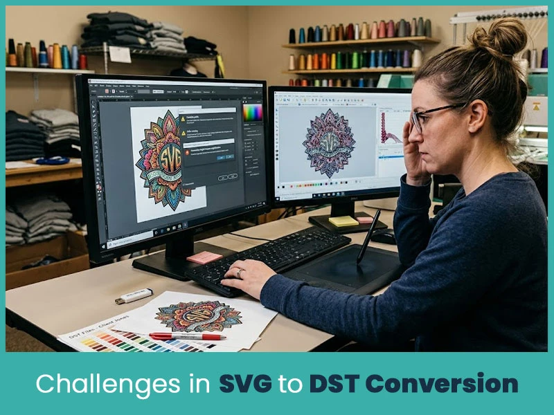 Challenges in SVG to DST Conversion