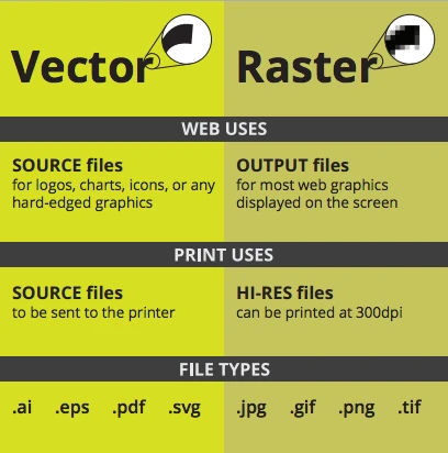 Raster Images or Vector Files