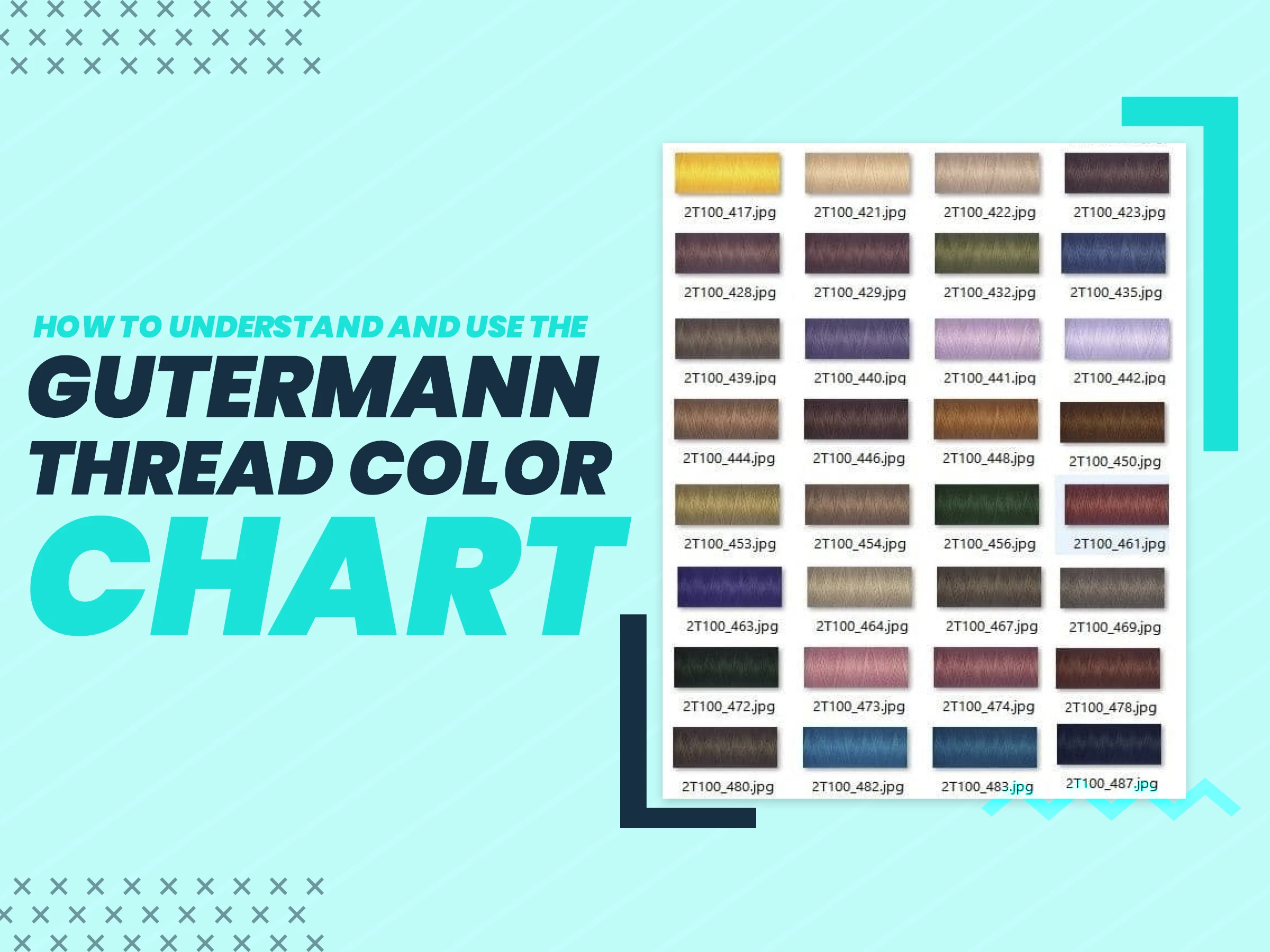 How to Understand and Use the Gutermann Thread Color Chart