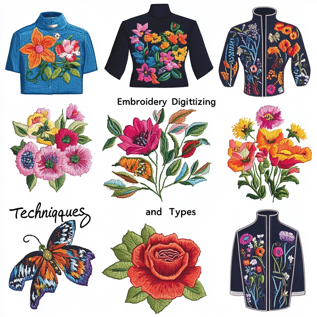 Types of Custom Embroidery Digitizing Services in USA