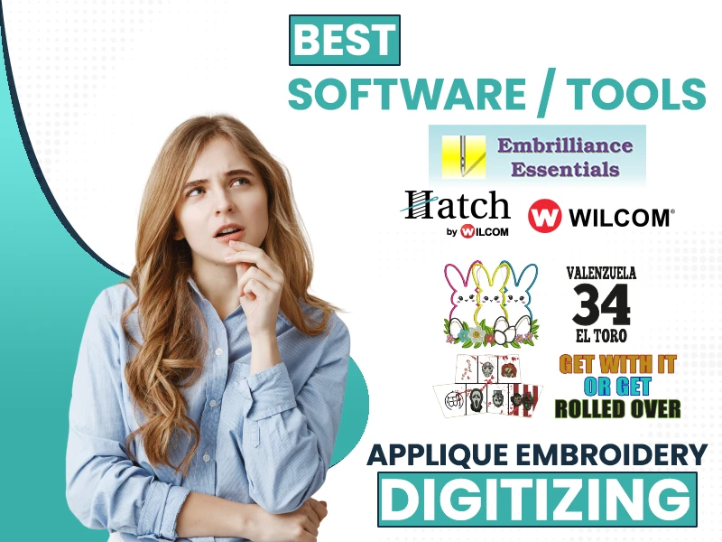 Best Software or Tools for Applique Embroidery Digitizing