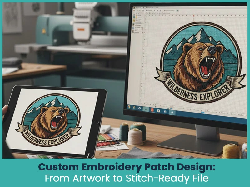 Custom Embroidery Patch Design: From Artwork to Stitch-Ready File