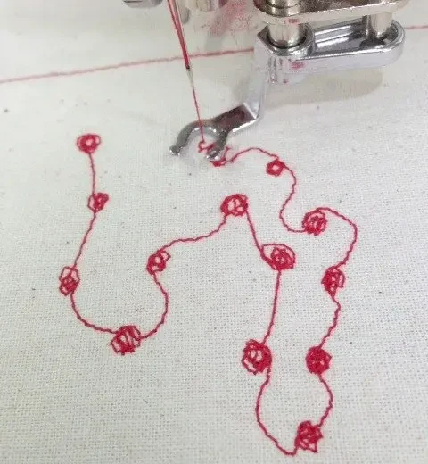 Hand-Guided Machine Embroidery