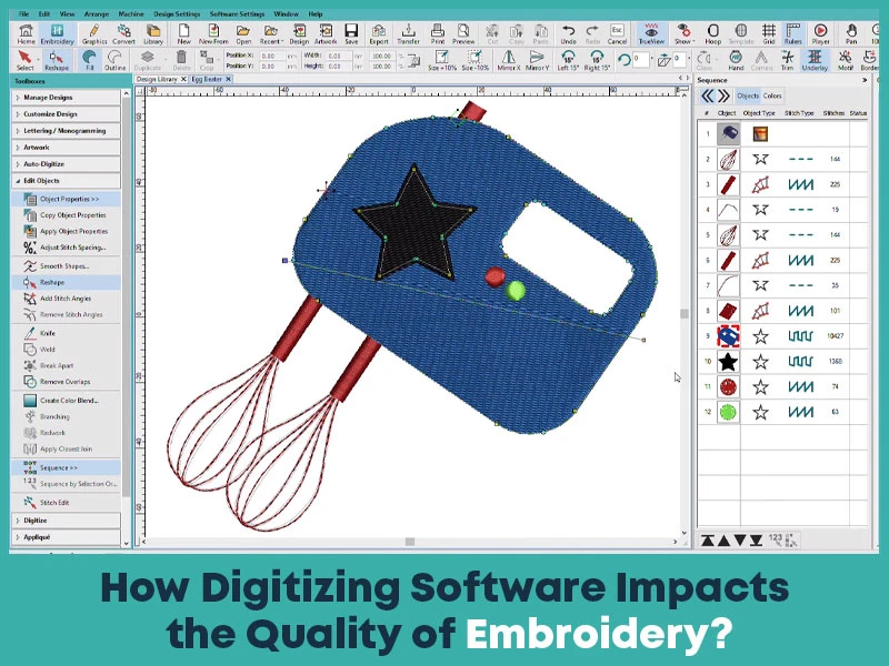 How Digitizing Software Impacts the Quality of Embroidery?