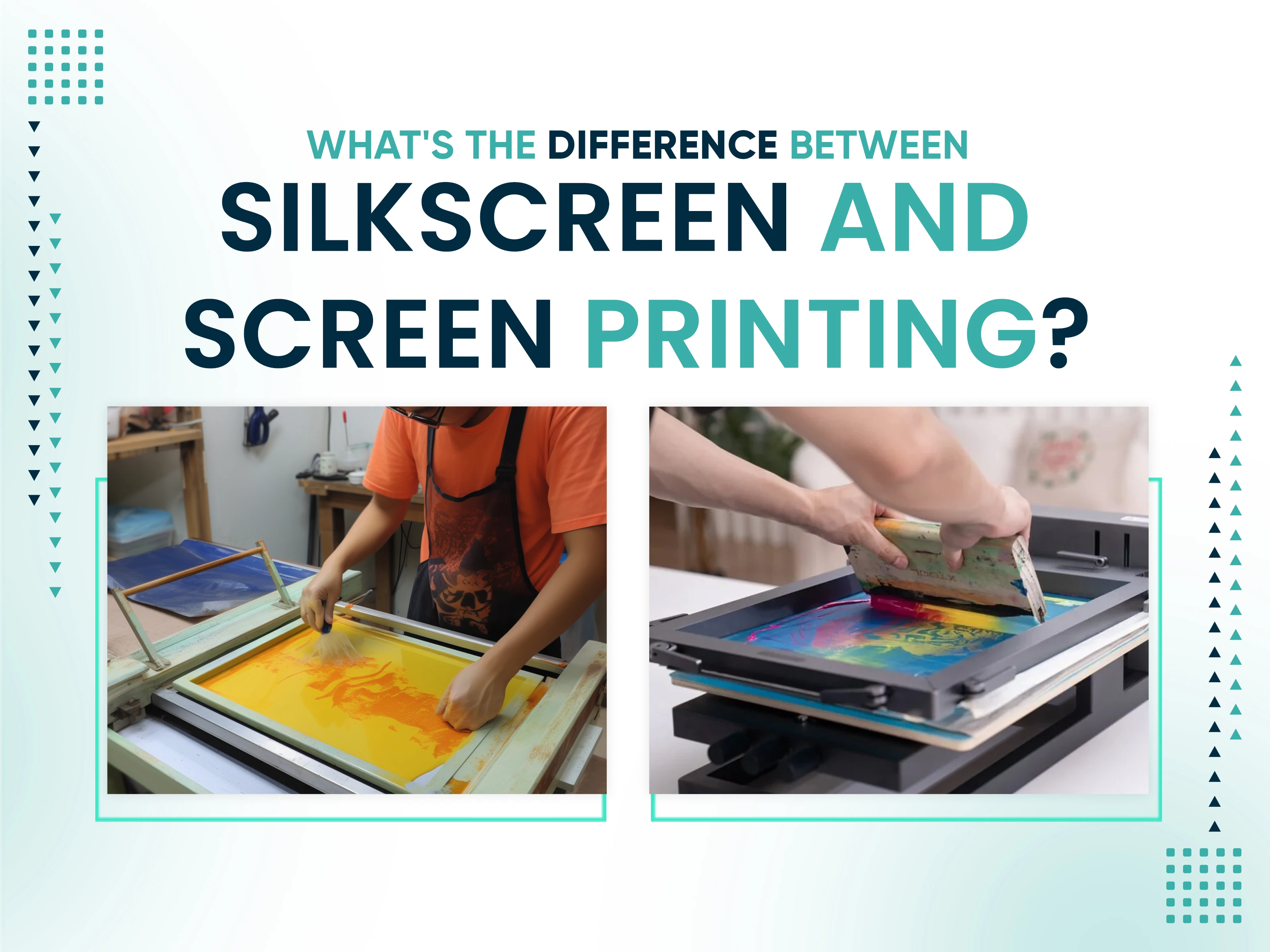 What’s the Difference Between Silkscreen and Screen Printing