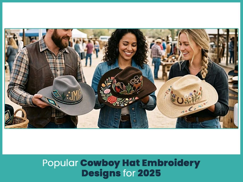 Popular Cowboy Hat Embroidery Designs for 2025