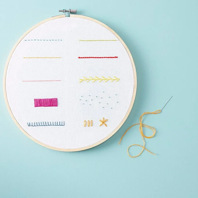 Printable Basic Embroidery Stitches Guide