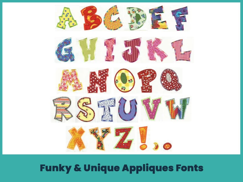 12. Funky & Unique Appliques Fonts
