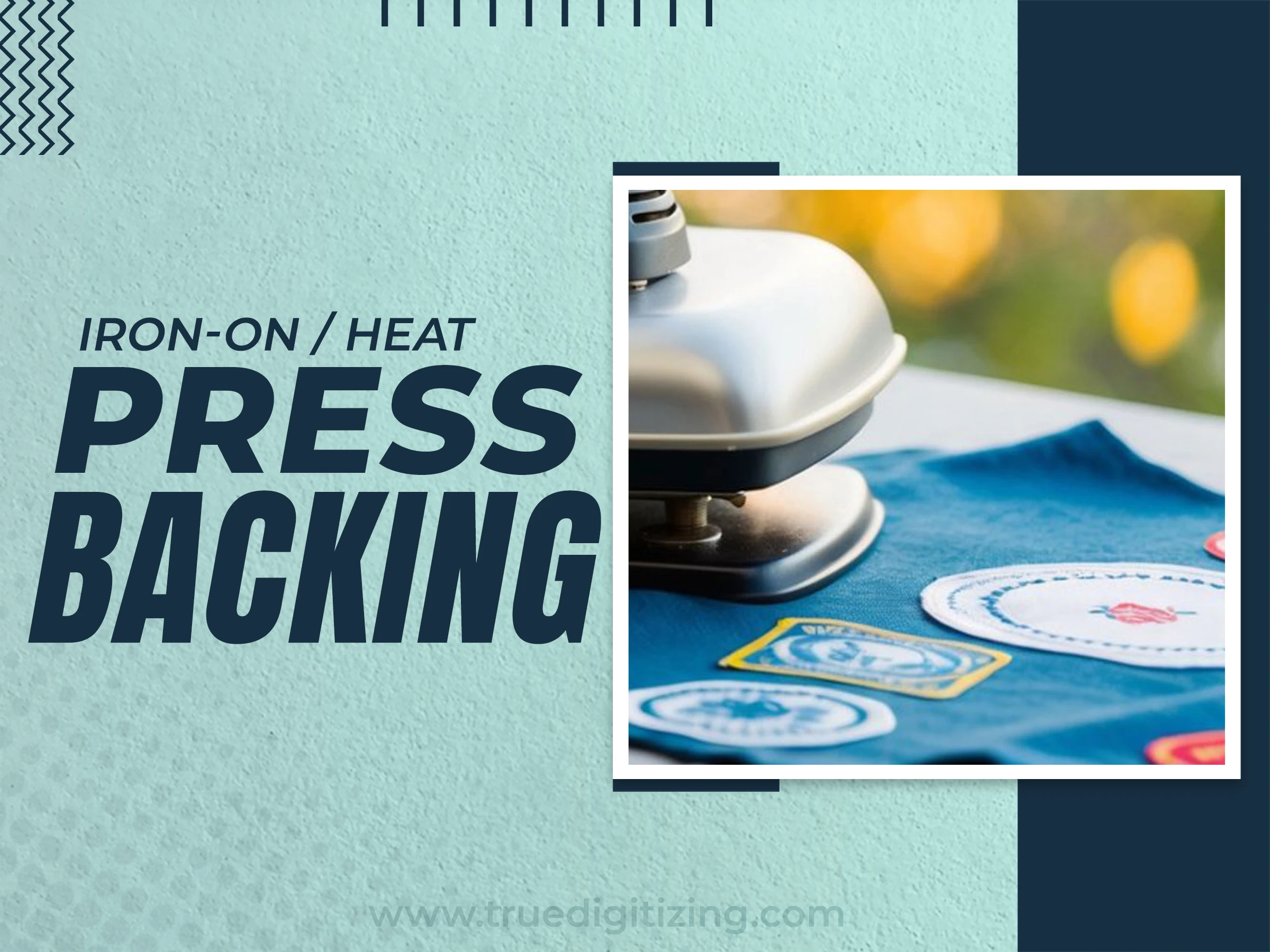 Iron-on Heat Press Backing