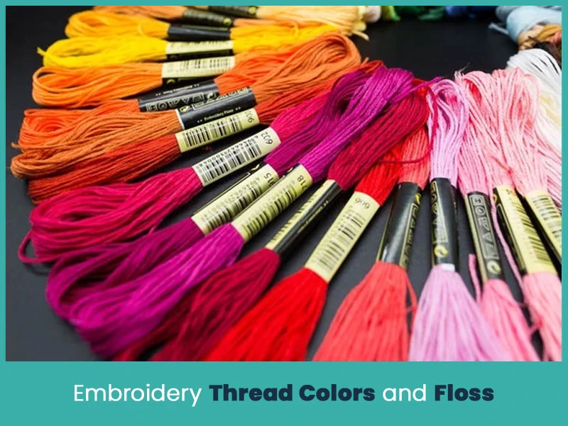 1. Embroidery Thread Colors and Floss