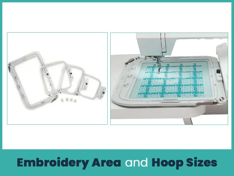 Embroidery Area and Hoop Sizes