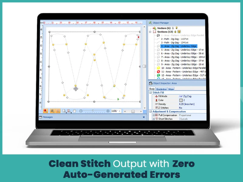 Clean Stitch Output with Zero Auto-Generated Errors