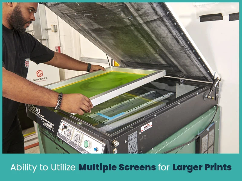 Ability to Utilize Multiple Screens for Larger Prints