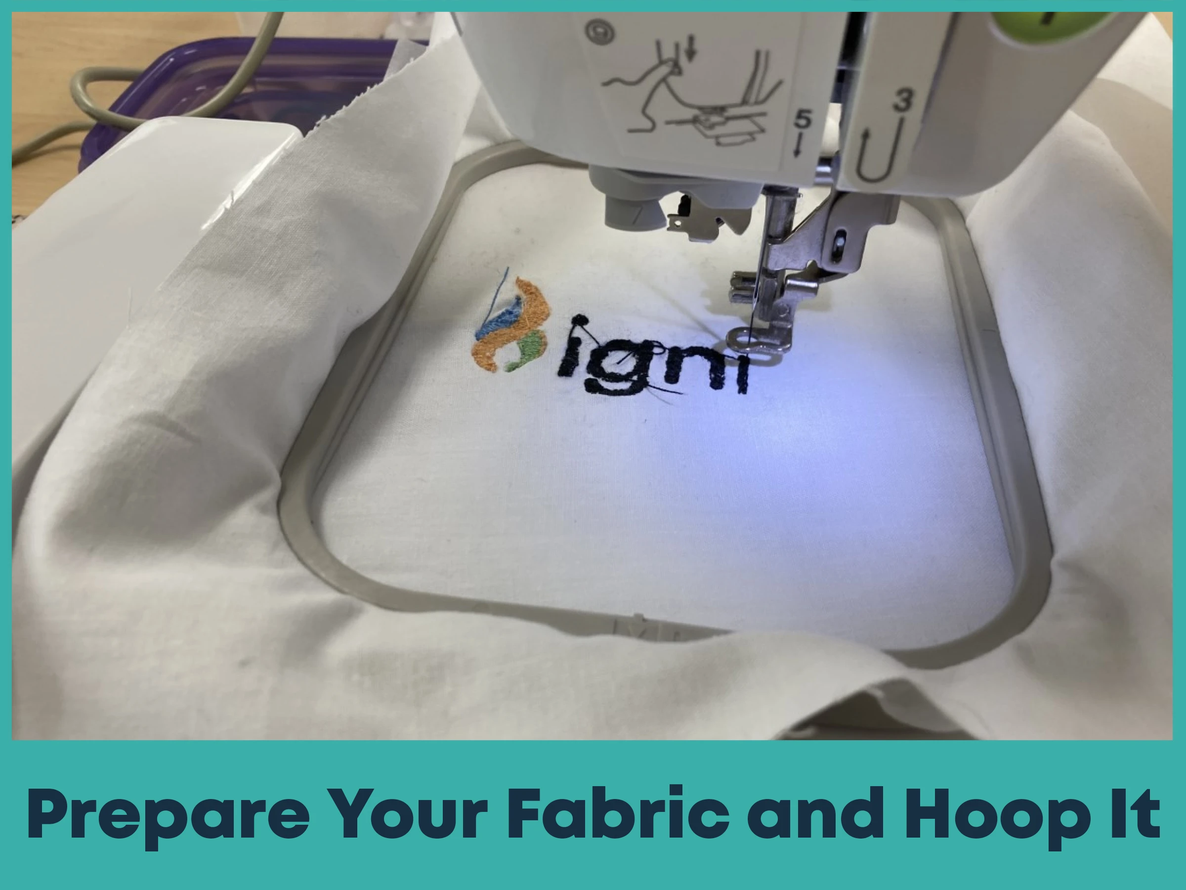 Prepare Your Fabric and Hoop
